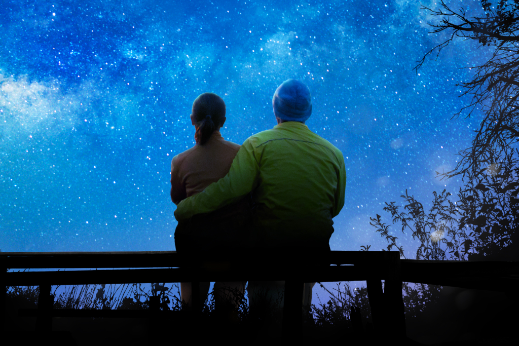 Older Couple Gazing at the Stars