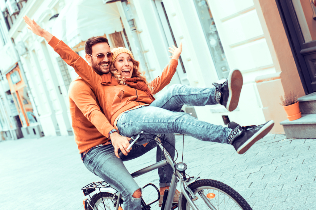 Couple on a Bike